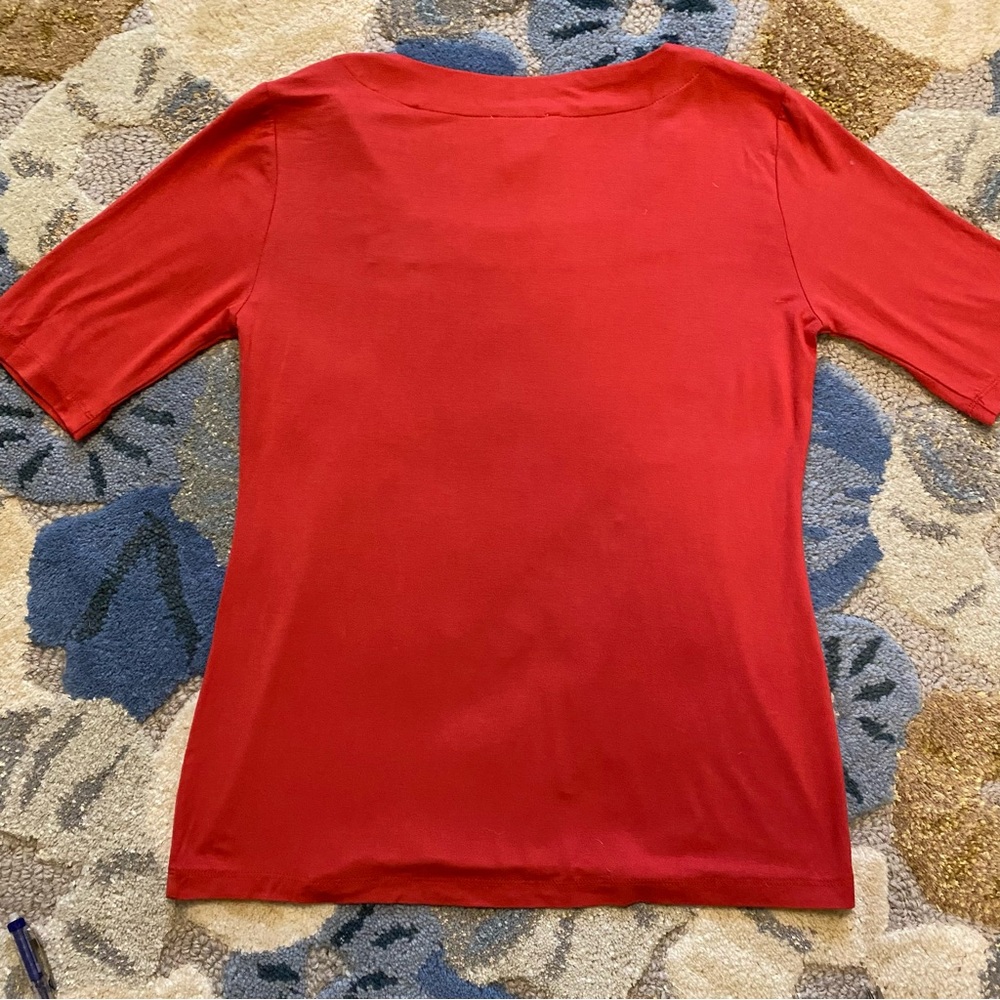 Carmen Marc Valvo Square Neck Jersey Top - Picture 3 of 6
